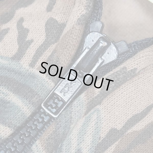 画像3: 90's WHITE WATER OUTDOORS リアルツリーカモ柄 フルジップ スウェットパーカー (3)