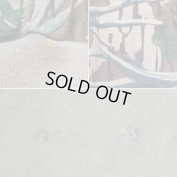 画像4: 90's WHITE WATER OUTDOORS リアルツリーカモ柄 フルジップ スウェットパーカー (4)