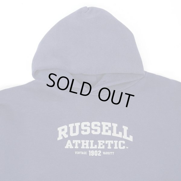 画像2: 90-00's RUSSELL コーポレートロゴ スウェットパーカー "NAVY" (2)