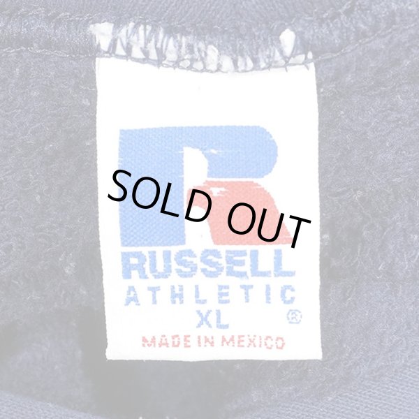 画像3: 90-00's RUSSELL コーポレートロゴ スウェットパーカー "NAVY" (3)