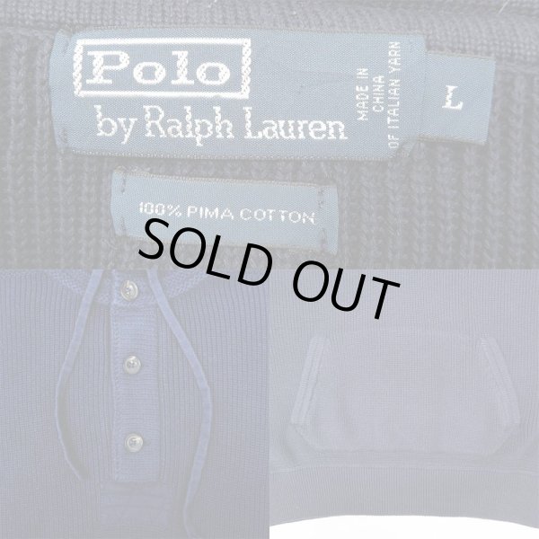 画像3: 90-00's Polo Ralph Lauren コットンニット フーディー (3)