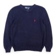 画像1: 90's Polo Ralph Lauren Vネック コットンニット (1)