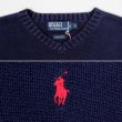 画像3: 90's Polo Ralph Lauren Vネック コットンニット (3)