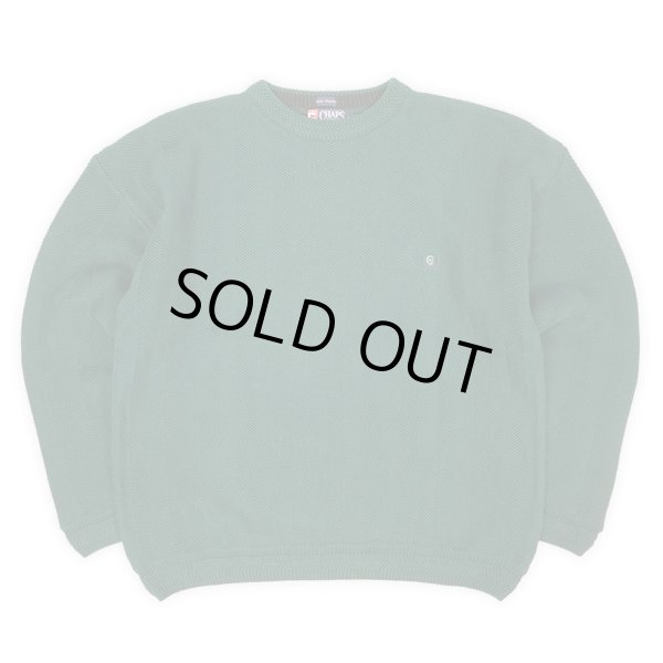 画像1: 00's CHAPS RALPH LAUREN ヘリンボーン織り コットンニット (1)