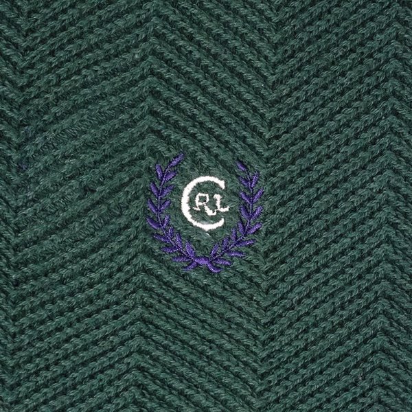 画像3: 00's CHAPS RALPH LAUREN ヘリンボーン織り コットンニット (3)