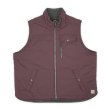 画像1: 00's Carhartt リバーシブルベスト "BURGUNDY × GRAY" (1)