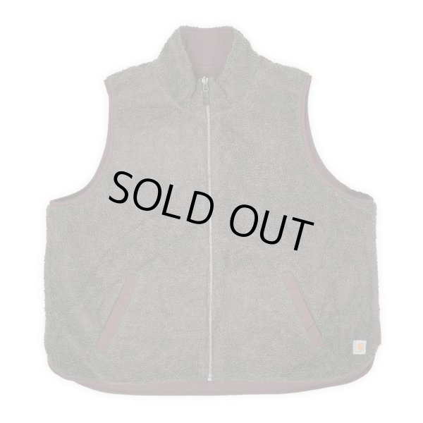 画像2: 00's Carhartt リバーシブルベスト "BURGUNDY × GRAY" (2)