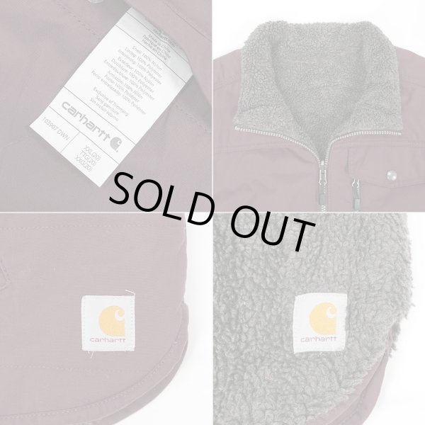画像3: 00's Carhartt リバーシブルベスト "BURGUNDY × GRAY" (3)