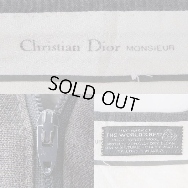 画像3: 80's Christian Dior 2タック ワイドスラックス (3)