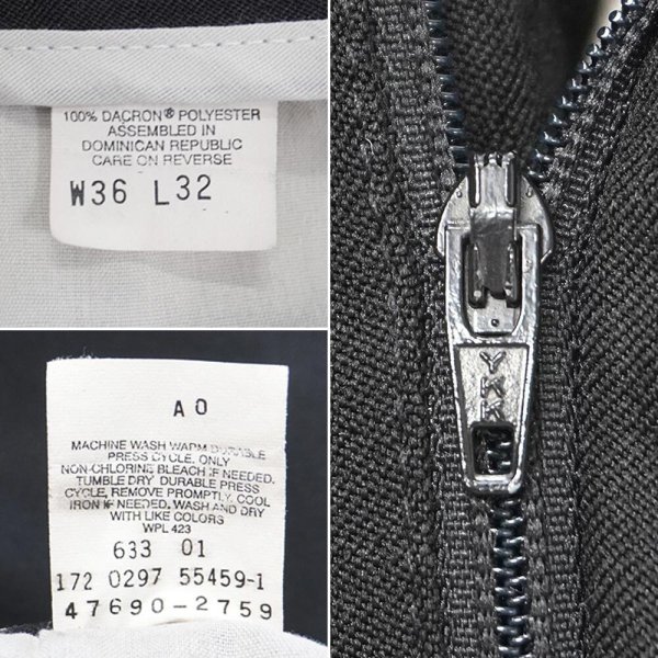 画像4: 90's Levi's アクションスラックス "BLACK / W36 L32" (4)