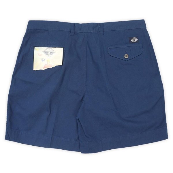 画像1: 90's DOCKERS 2タック チノショーツ "DEADSTOCK / NAVY" (1)