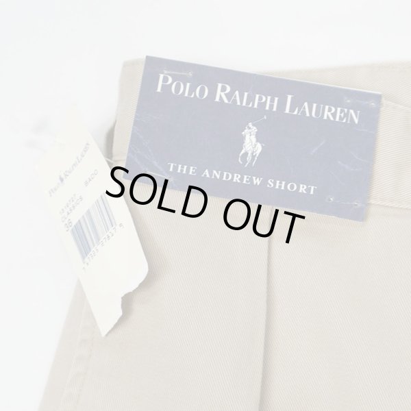 画像3: 90's Polo Ralph Lauren 2タック チノショーツ "ANDREW SHORT / BEIGE / DEADSTOCK" (3)