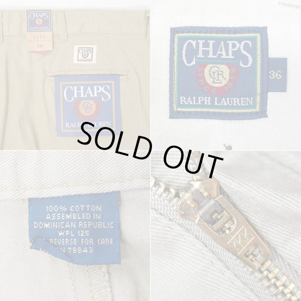 画像3: 90's CHAPS Ralph Lauren 2タック チノショーツ "DEADSTOCK" (3)