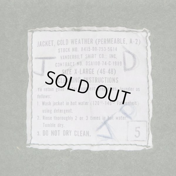 画像3: 70's US.NAVY A-2 デッキジャケット “X-LARGE” (3)