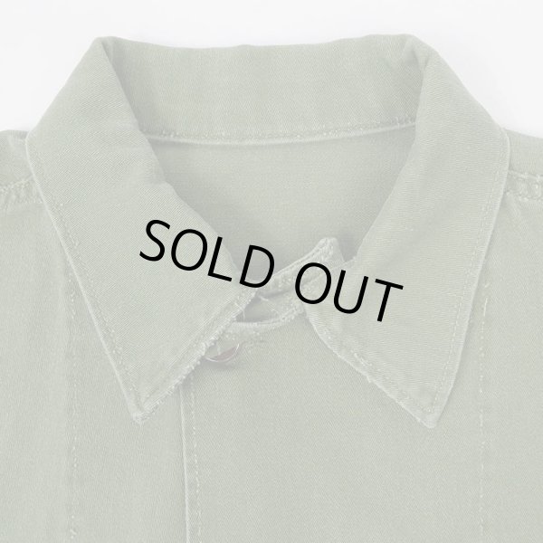 画像2: 50's US.ARMY コットンサテン ユーティリティシャツ "1st 前期型" (2)