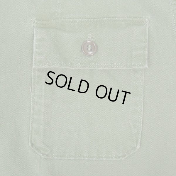 画像3: 50's US.ARMY コットンサテン ユーティリティシャツ "1st 前期型" (3)