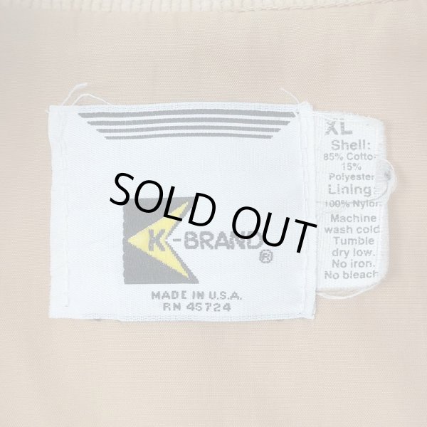 画像3: 80's K-BRAND 企業ロゴ コーデュロイ ブルゾン "MADE IN USA" (3)