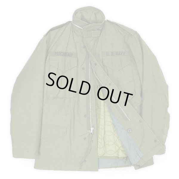 画像1: 60's US.NAVY M-65 2nd フィールドジャケット "Gray Liner / NMCB Stencil" (1)