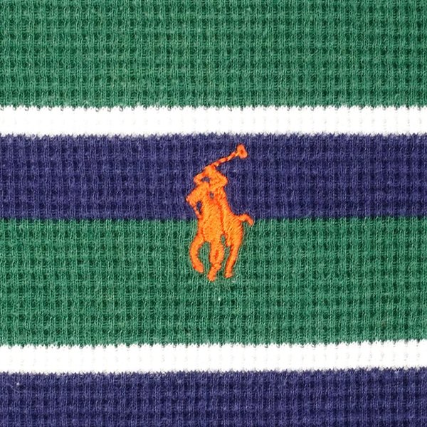 画像3: 00's Polo Ralph Lauren マルチボーダー柄 サーマルカットソー (3)