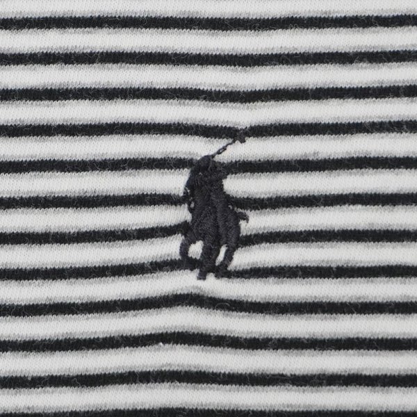 画像3: 90's Polo Ralph Lauren マルチボーダーTシャツ "BLACK×WHITE" (3)