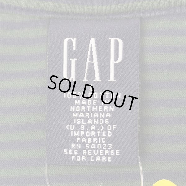 画像2: Early 00's OLD GAP ボーダーTシャツ (2)