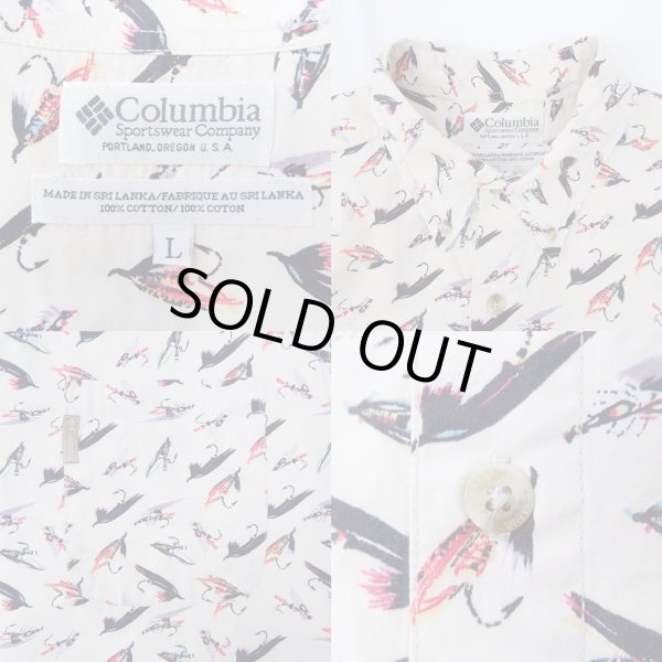 画像3: 90's Columbia S/S 総柄 ボタンダウンシャツ (3)