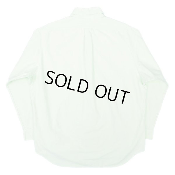 画像2: 90's Polo Ralph Lauren ボタンダウンシャツ "BIG SHIRT / GREEN" (2)