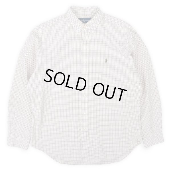 画像1: 90-00's Polo Ralph Lauren ボタンダウンシャツ "CLASSIC FIT / WHITE BASE" (1)