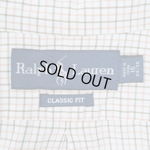 画像2: 90-00's Polo Ralph Lauren ボタンダウンシャツ "CLASSIC FIT / WHITE BASE" (2)