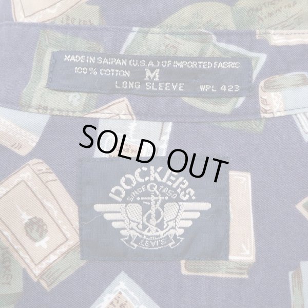 画像2: 90's DOCKERS 総柄 ボタンダウンシャツ (2)