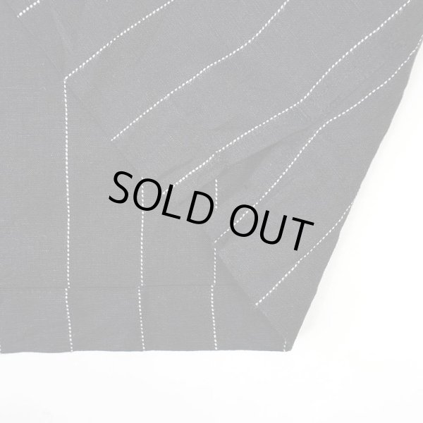 画像5: 00's FALLS CREEK S/S ピンストライプ柄 オープンカラーシャツ "LINEN × RAYON" (5)