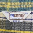 画像2: 80's FIVE BROTHER ヘビーネルシャツ "MADE IN USA / 2XL-18" (2)