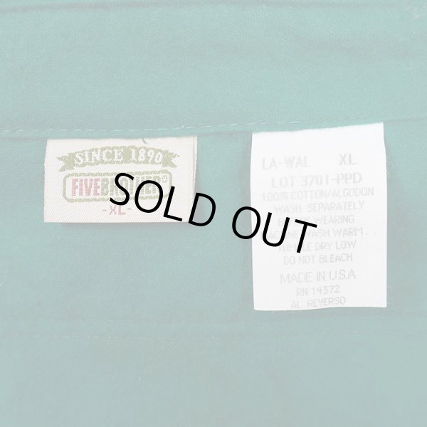 画像2: 90's FIVE BROTHER シャモアクロス ワークシャツ "DEADSTOCK / MADE IN USA" (2)