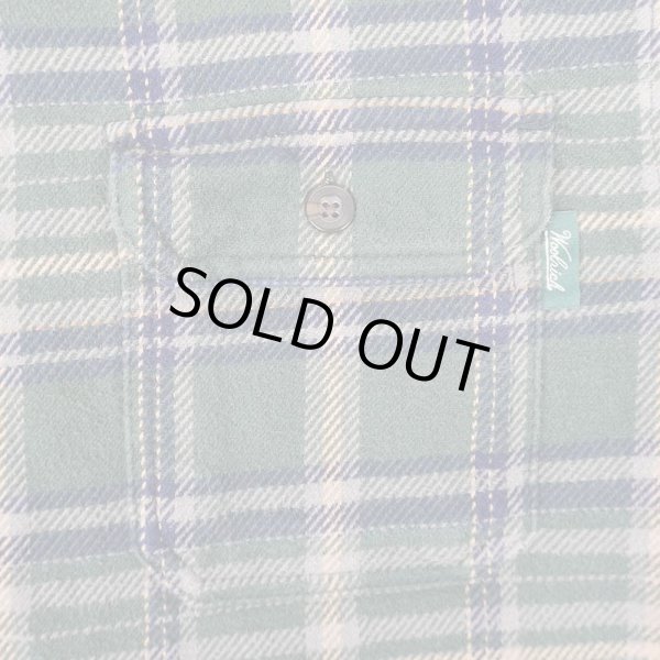 画像4: 00's Woolrich ヘビーネルシャツ "GREEN Plaid" (4)