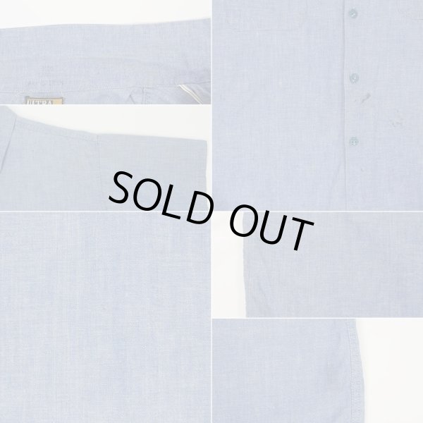 画像3: 60's ELY & WALKER S/S コットンシャンブレーシャツ (3)