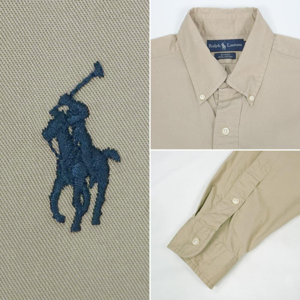 画像3: 90's Polo Ralph Lauren ボタンダウンシャツ "BLAKE" (3)