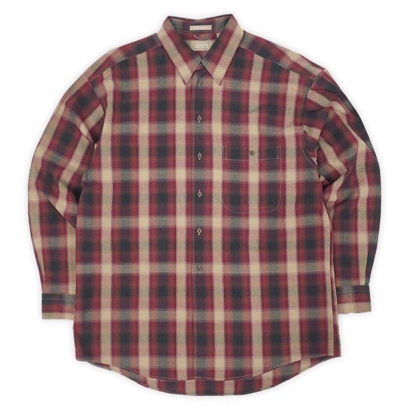 画像1: Early 00's Arrow コットン×レーヨンシャツ "Ombre Plaid" (1)