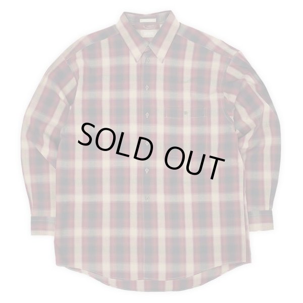 画像1: Early 00's Arrow コットン×レーヨンシャツ "Ombre Plaid" (1)