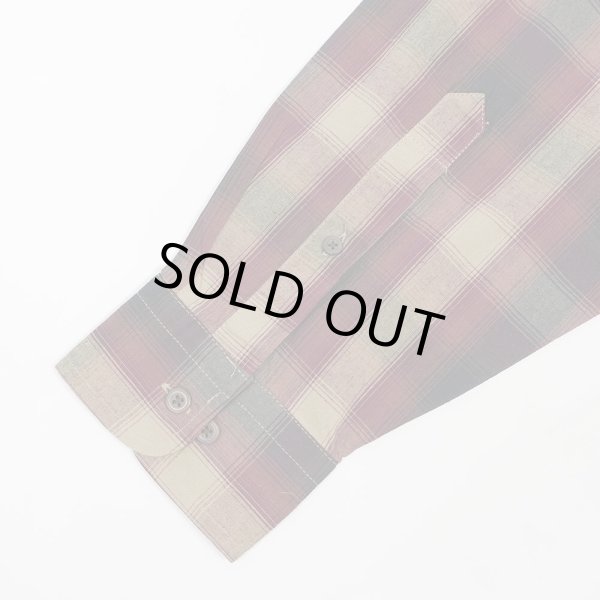 画像4: Early 00's Arrow コットン×レーヨンシャツ "Ombre Plaid" (4)