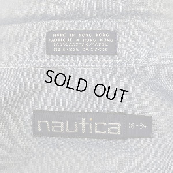 画像2: 90's NAUTICA コットンシャンブレーシャツ (2)