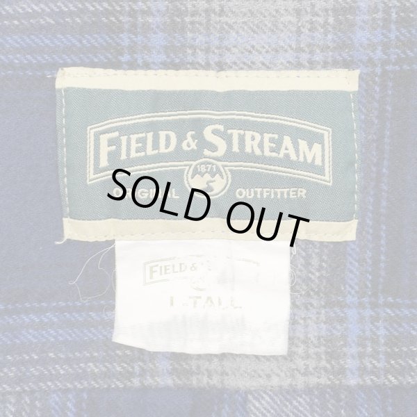 画像2: 00's Field & Stream ヘビーネルシャツ "Navy Ombre Plaid" (2)