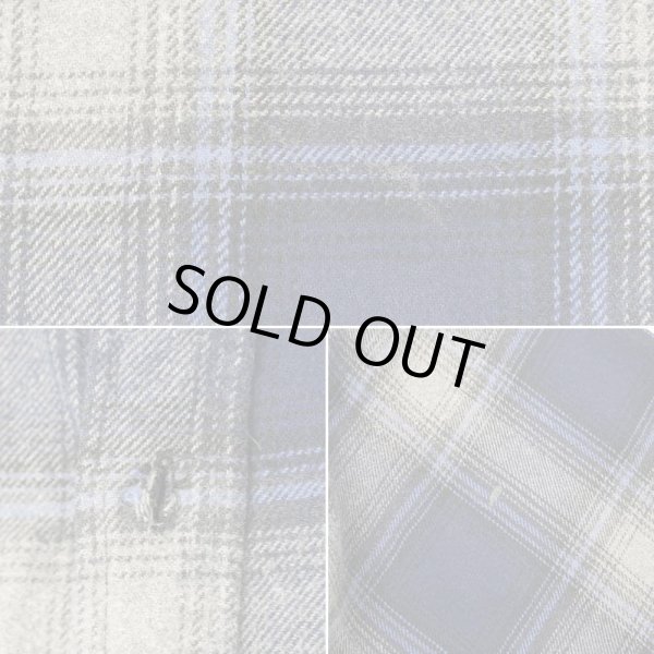 画像4: 00's Field & Stream ヘビーネルシャツ "Navy Ombre Plaid" (4)