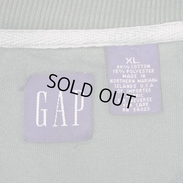 画像2: Early 00's OLD GAP ブランクスウェット "GREEN" (2)