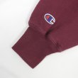 画像3: 00's Champion リバースウィーブ スウェット "目無し / BURGUNDY" (3)