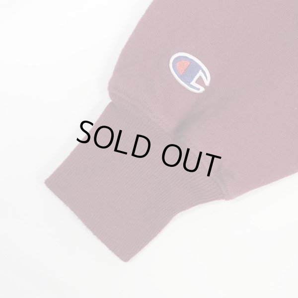 画像3: 00's Champion リバースウィーブ スウェット "目無し / BURGUNDY" (3)