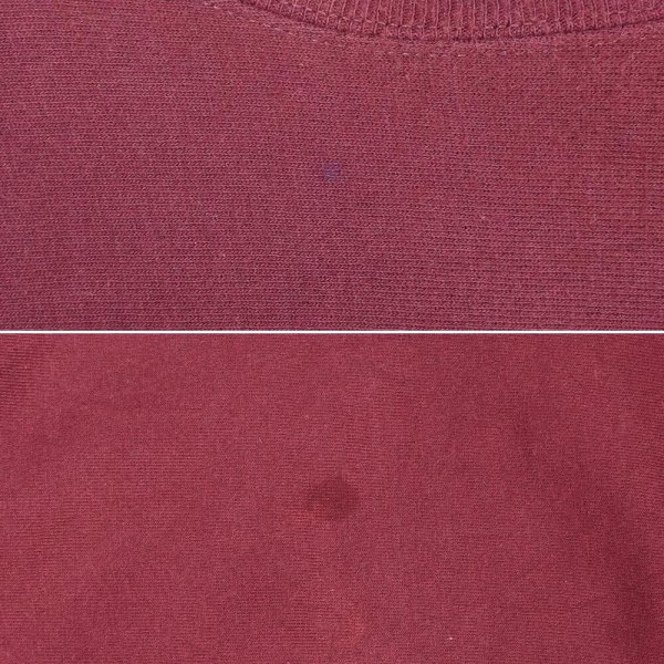 画像4: 00's Champion リバースウィーブ スウェット "目無し / BURGUNDY" (4)