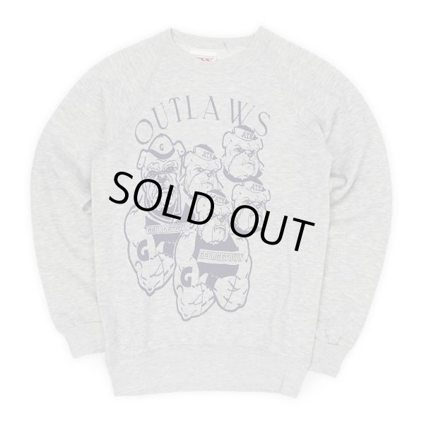 画像1: 80's GEORGETOWN OUTLAWS カレッジプリント スウェット "MADE IN USA" (1)