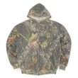 画像1: 00's JERZEES Outdoors リアルツリーカモ柄 フルジップスウェットパーカー (1)