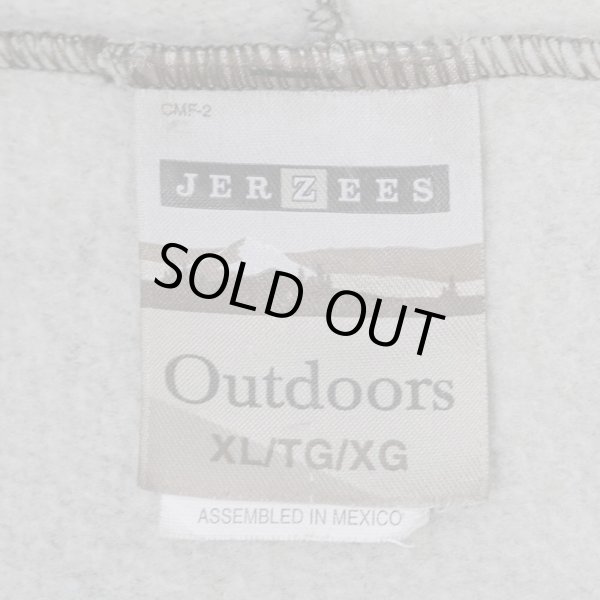 画像2: 00's JERZEES Outdoors リアルツリーカモ柄 フルジップスウェットパーカー (2)