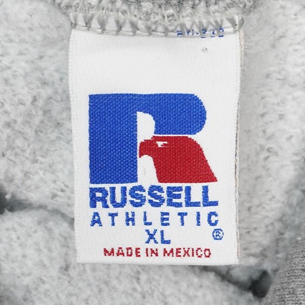 画像3: 90-00's RUSSELL コーポレートロゴ スウェットパーカー "Hether Gray" (3)